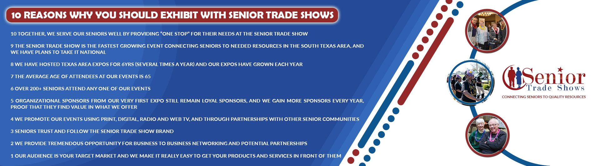 Senior Trade Shows info
